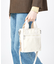 DENIM MINI N/S TOTE ホワイトデニム/クリームシェルパ