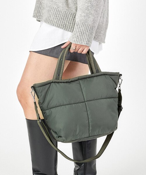 PUFFY SH GG TOTE ダスティーオリーブ｜レスポートサックの通販｜&mall 
