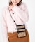 CROSSBODY PHONE BAG モカブラックハートエンブロイダリー