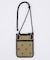 CROSSBODY PHONE BAG モカブラックハートエンブロイダリー