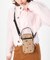 MINI PHONE CROSSBODY モカブラックハートエンブロイダリー