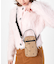 MINI PHONE CROSSBODY モカブラックハートエンブロイダリー