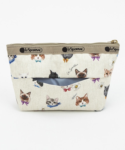 新品未使用　レスポートサック　プレイフルキャッツ　ポーチ COSMETIC CLUTCH プレイフルキャッツ｜レスポートサックの通販