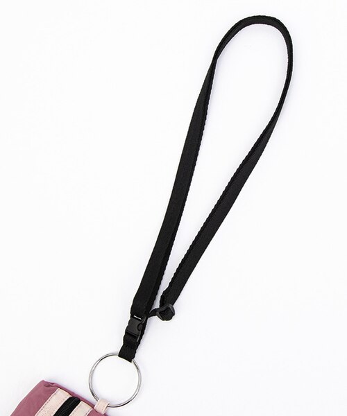 MULTI POUCH WRISTLET モーヴ/ピーチブラッシュ/ブラック