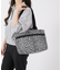TWO HANDLE ZIP TOTE ニュートラルレオパード