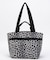 TWO HANDLE ZIP TOTE ニュートラルレオパード