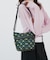 MINI BUCKET SHOULDER BAG デイジークロスグリーン