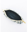 COSMETIC CLUTCH ティールグリーンストライプ