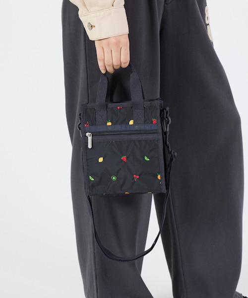 レスポートサック　ミックスト゚フルーツエンブロイダリー MINI N/S TOTE/ミックスドフルーツエンブロイダリー