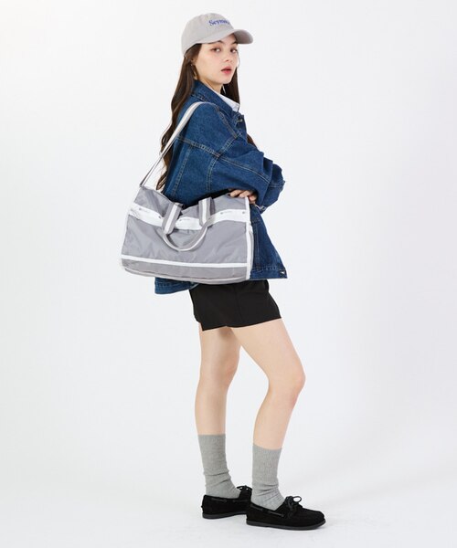 美品❤︎レスポートサックピュアグレー スペクテイターバッグ レスポートサック LeSportsac SMALL LOAF CROSSBODY