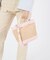 TOP HANDLE CROSSBODY ピーチブラッシュラフィア