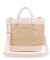 TOP HANDLE CROSSBODY ピーチブラッシュラフィア
