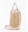 TOP HANDLE CROSSBODY ピーチブラッシュラフィア