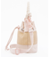 RAFFIA MINI BUCKET ピーチブラッシュラフィア
