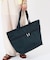 CARLIN ZIP TOP TOTE BAG ミッドナイトグリーン