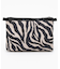 COSMETIC CLUTCH ラフィアゼブラ
