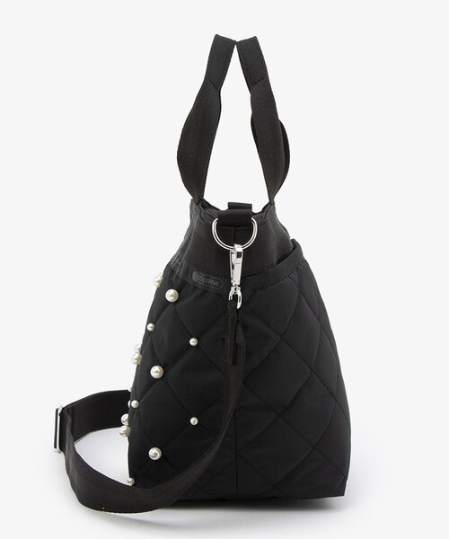 新品同様　レスポ　BUCKET TOTE W PEARLS2ミッドナイトパール レスポートサック LeSportsac BUCKET TOTE W PEARLS2