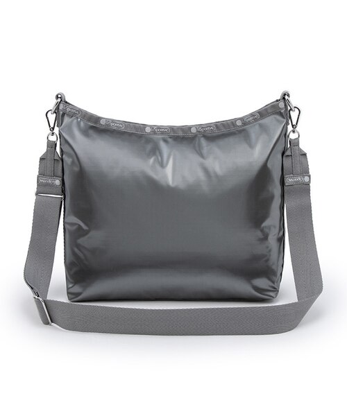 まま　MEDIUM ZIP SHOULDERガンメタルグレーシャイン MEDIUM ZIP SHOULDER ガンメタルグレーシャイン