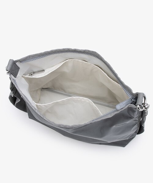 まま　MEDIUM ZIP SHOULDERガンメタルグレーシャイン MEDIUM ZIP SHOULDER ガンメタルグレーシャイン