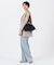 E/W CITY DRAWSTRING BAG  アップタウンディープシーブルー/ブラック