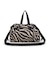 E/W CITY DRAWSTRING BAG  アップタウンラフィアゼブラ/ブラック