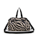 E/W CITY DRAWSTRING BAG  アップタウンラフィアゼブラ/ブラック