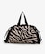 E/W CITY DRAWSTRING BAG  アップタウンラフィアゼブラ/ブラック