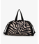 E/W CITY DRAWSTRING BAG  アップタウンラフィアゼブラ/ブラック