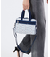 EVERYDAY SM SATCHEL マリンロゴボーダー