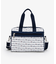 EVERYDAY SM SATCHEL マリンロゴボーダー
