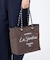 ML 2 WAY TOTE         2ウェイチョコレート/ブラックシャイン