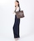 ML 2 WAY TOTE         2ウェイチョコレート/ブラックシャイン