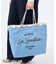 LARGE 2 WAY TOTE 2ウェイスレートブルー/パールシャイン