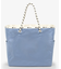LARGE 2 WAY TOTE 2ウェイスレートブルー/パールシャイン