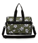 DELUXE MED WEEKENDER オリーブフローラルシルエット