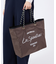 LARGE 2 WAY TOTE 2ウェイチョコレート/ブラックシャイン
