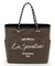 LARGE 2 WAY TOTE 2ウェイチョコレート/ブラックシャイン