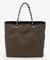 LARGE 2 WAY TOTE 2ウェイチョコレート/ブラックシャイン