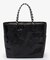 LARGE 2 WAY TOTE 2ウェイチョコレート/ブラックシャイン