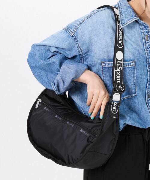 MARI様⭐︎未使用☆LeSportsac ブラックEVERYDAY HOBO EVERYDAY HOBO ロゴジャカードブラック｜レスポートサックの通販