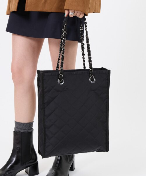 未使用　レスポートサック　チェーンキルト　ショルダーバッグ　完売品　希少 CHAIN MINI N/S TOTE オニキスチェーンキルト｜レスポートサック