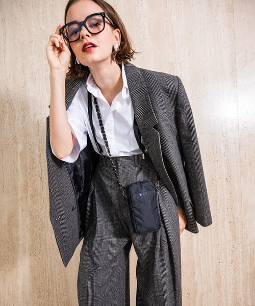 CHAIN MINI PHONE CRSBDY オニキスチェーンキルト｜レスポートサックの