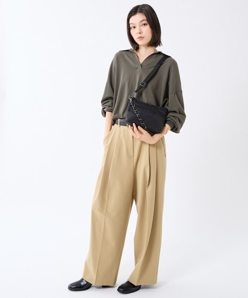 CHAIN COSMETIC CLUTCH オニキスチェーンキルト｜レスポートサックの