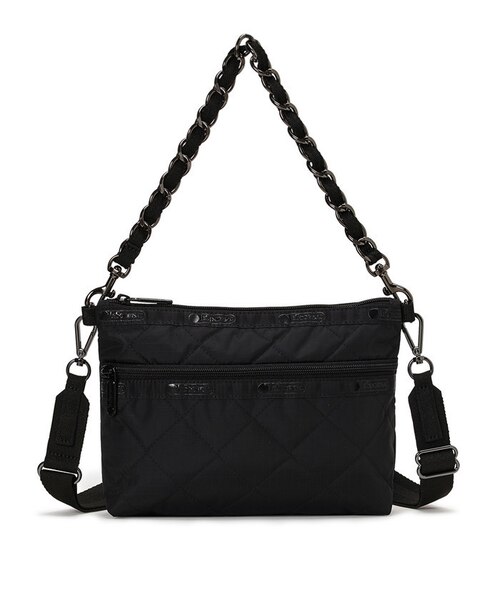 完売品 CHAIN COSMETIC CLUTCH ブラックチェーンキルト レスポートサック LeSportsac CHAIN COSMETIC CLUTCH （ブラック