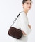 PUFFY CUBE CROSSBODY ダークチョコレートシェルパ