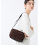 PUFFY CUBE CROSSBODY ダークチョコレートシェルパ