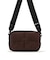 PUFFY CUBE CROSSBODY ダークチョコレートシェルパ