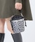 SM DRAWSTRING BUCKET ニュートラルレオパード/ブラック