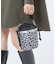 SM DRAWSTRING BUCKET ニュートラルレオパード/ブラック
