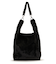 FUR SHOULDER TOTE ブラックフラッフィーファー